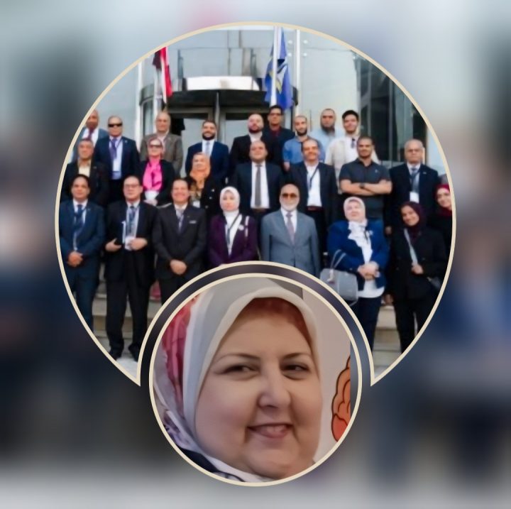 تكريم مشرفة الشعبة التكنولوجية لفرع الجامعة العمالية برأس البر في مؤتمر للذكاء الإصطناعي